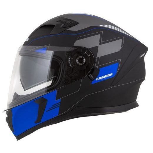 Full face helmet CASSIDA INTEGRAL 3.0 ROXOR blue matt/ blue/ grey/ white XL