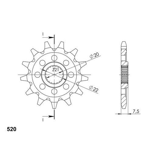 Ritzel SUPERSPROX CST-1323:12 12T, 520