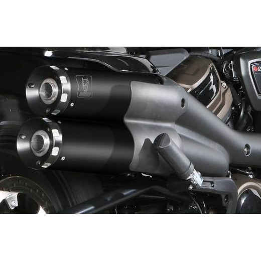 2 Auspuffendstücke MIVV HR-1 HD.004.LH1BA schwarz