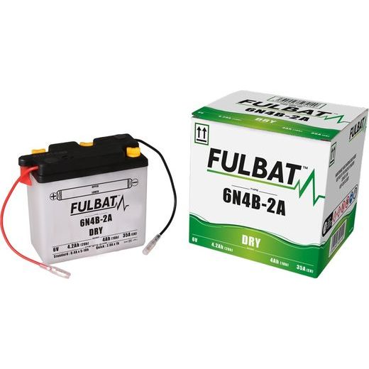 Konventionelle Motorradbatterie (mit Säurepackung) FULBAT 6N4B-2A Acid pack included