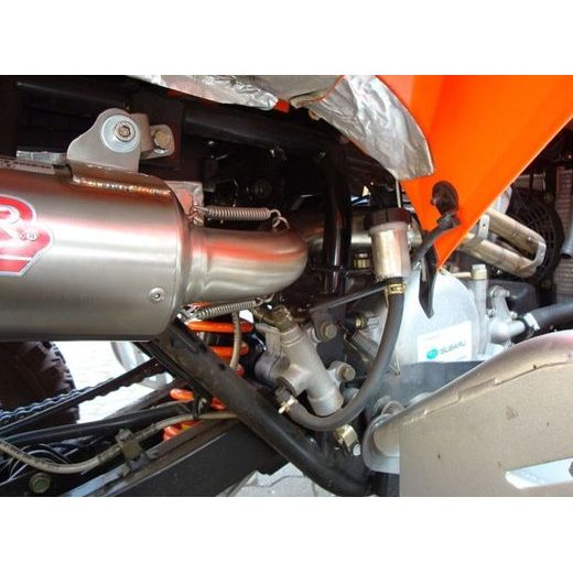 Auspuff komplett GPR DEEPTONE CO.ATV.28.1.DEATV Brushed Stainless steel including removable db killer