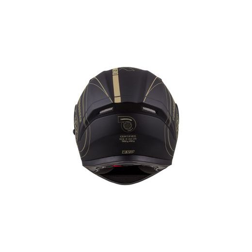 Full face helmet CASSIDA INTEGRAL 3.0 TURBOHEAD black matt/ gold XS
