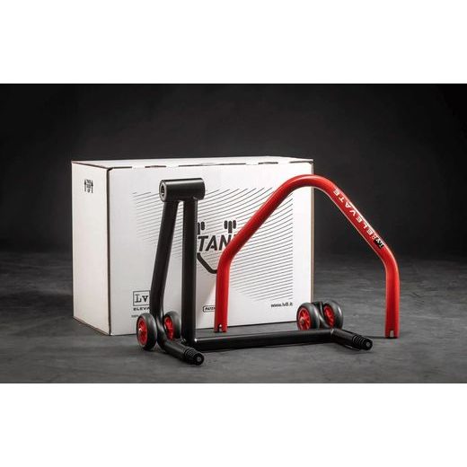 Left single arm stand LV8 E630L.KW without pin schwarz/weiss