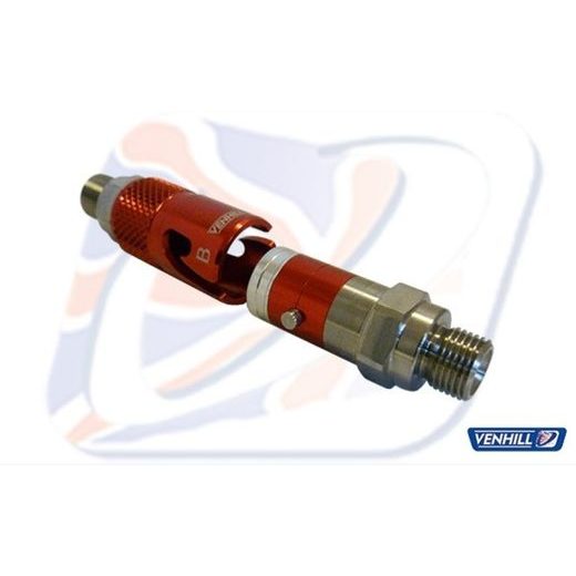 Quick release inline coupling Venhill 3/518TI 1/8TH BSP titanium