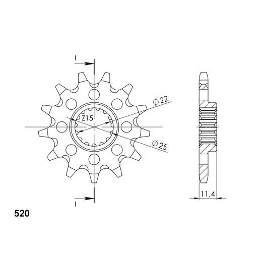 Ritzel SUPERSPROX CST-1902:13 13T, 520