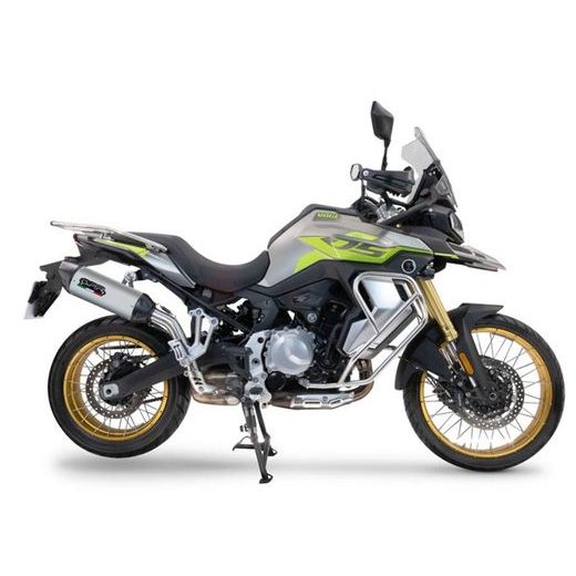 Slip-on exhaust GPR FURORE-X BRK24.VO.7.FUXTIT Brushed Titanium including removable db killer and link pipe