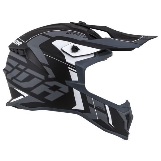 Motocross Helmet CASSIDA Cross Pro II Contra matt grey/ black/ white XS