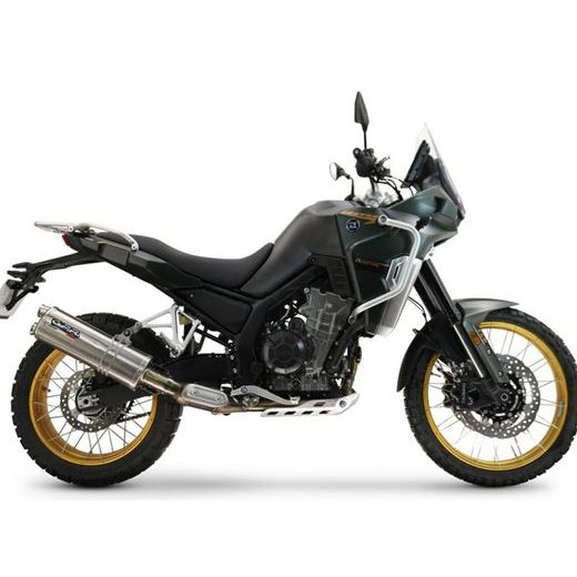 Slip-on exhaust GPR DUAL INOX KOV.1.DUAL.IO Matte Inox including link pipe and removable dbkiller