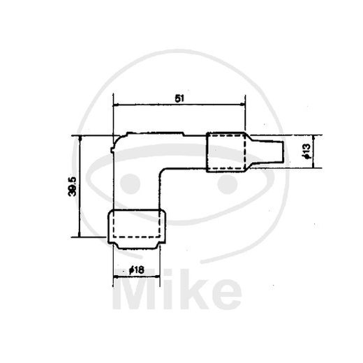 Zündkerzenendstück NGK LB05E-R rot