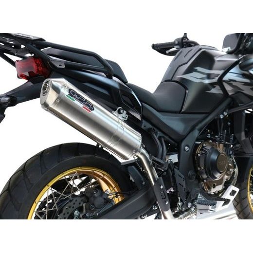 Slip-on exhaust GPR SATINOX KOV.2.SAT Brushed Stainless steel including removable db killer and link pipe