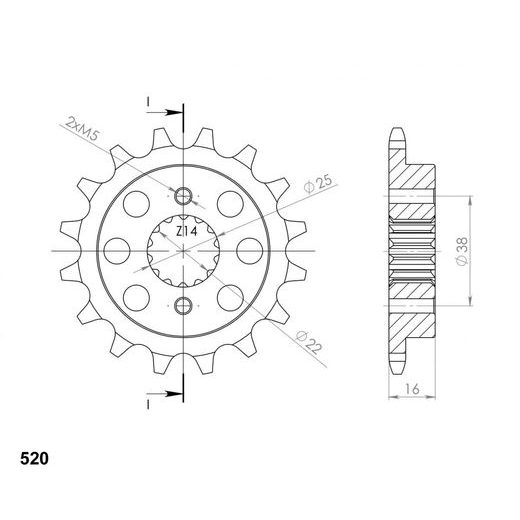 Ritzel SUPERSPROX CST-736:15 15T, 520