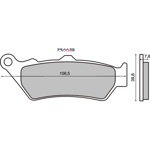 Bremsbeläge RMS 225101010 organic