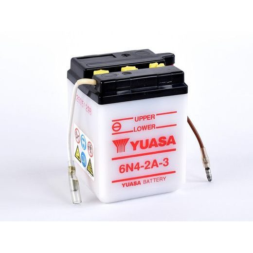 Conventional 6V battery NO ACID YUASA 6N4-2A-3