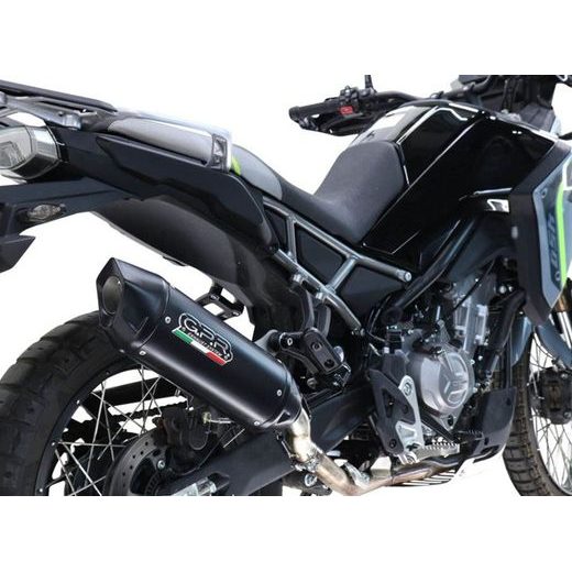 Slip-on exhaust GPR FURORE-X TITANIO NERO CF.17.VO.7.FUXTITBL Titanium Matte Black including removable db killer and link pipe