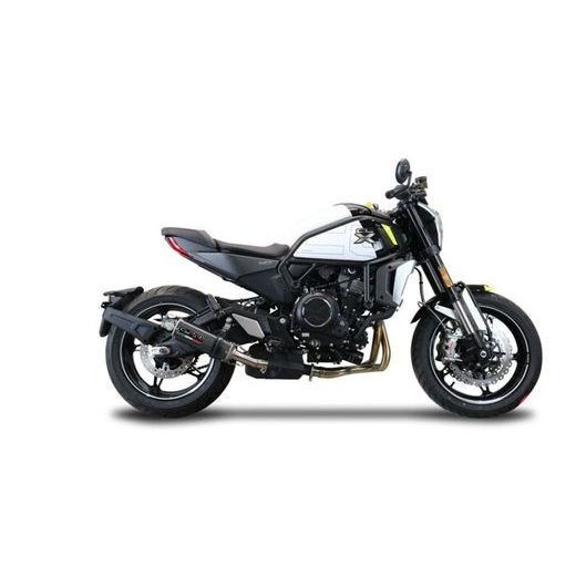 Slip-on exhaust GPR M3 POPPY E5.CF.14.1.M3.PP Brushed Stainless steel including removable db killer and link pipe