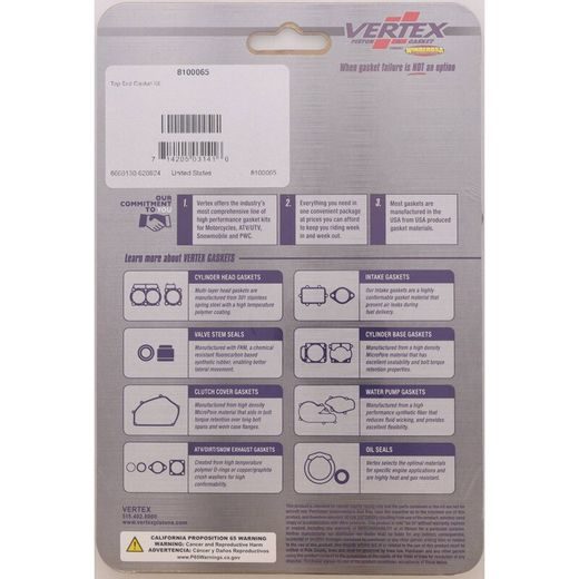 Top End Gasket Kit WINDEROSA TEGS 8100065