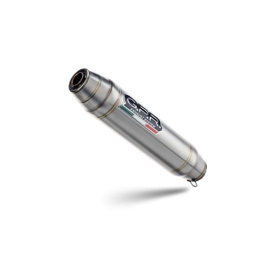 Slip-on exhaust GPR DEEPTONE E4.BR.1.DE Brushed Stainless steel including removable db killer and link pipe