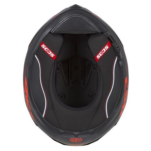 Full face helmet CASSIDA Integral GT 2.1 Flash matt black/ metallic red/ dark grey L