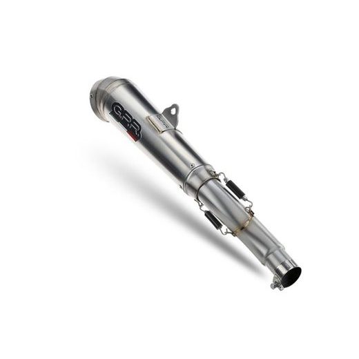 Slip-on exhaust GPR POWERCONE EVO HON.262.1.PCEV Brushed Stainless steel including removable db killer and link pipe