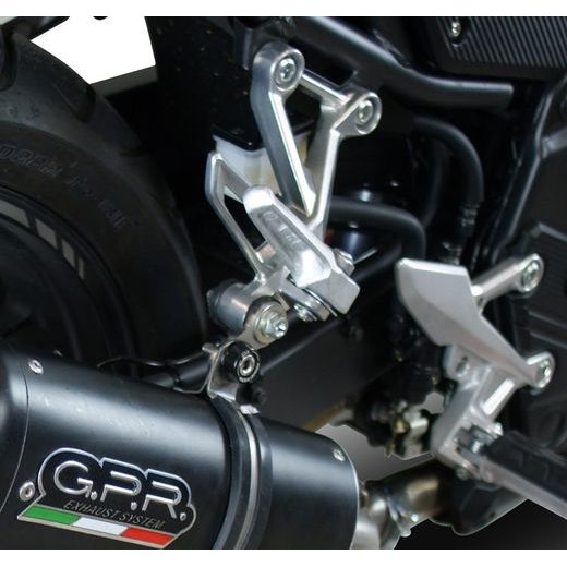 Slip-on exhaust GPR M3 E4.H.244.1.M3.INOX Brushed Stainless steel including removable db killer and link pipe