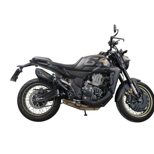 Slip-on exhaust GPR NEW GRAND PRIX EVO POPPY E5.Z.9.GPAN.PO Carbon look including removable db killer and link pipe