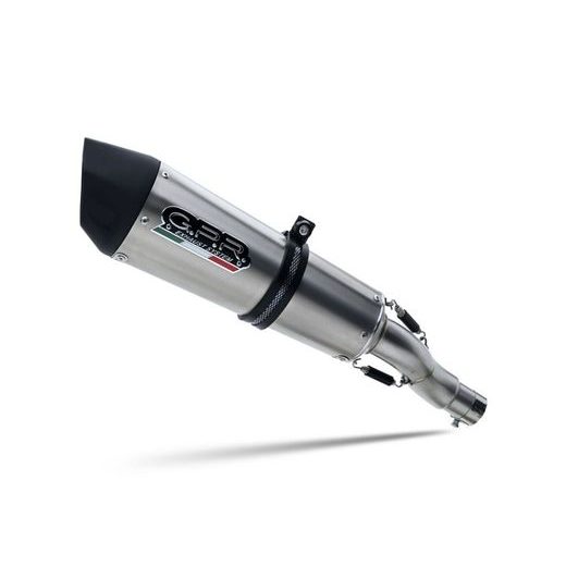 Slip-on exhaust GPR NEW GRAND PRIX EVO TITANIUM E4.KTM.87.1.GPAN.TO Brushed Titanium including removable db killer and link pipe