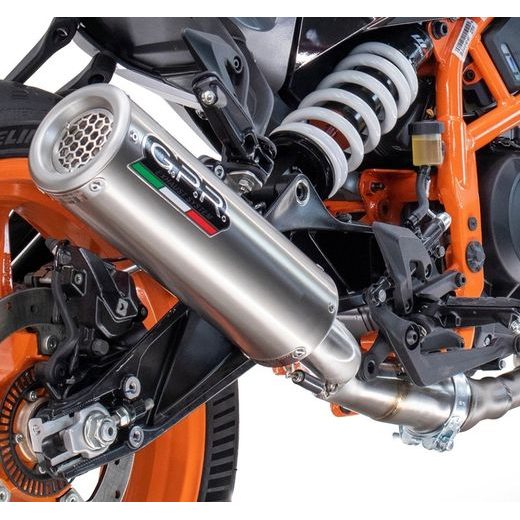 Slip-on exhaust GPR M3 HU.59.M3.INOX Brushed Stainless steel including removable db killer and link pipe