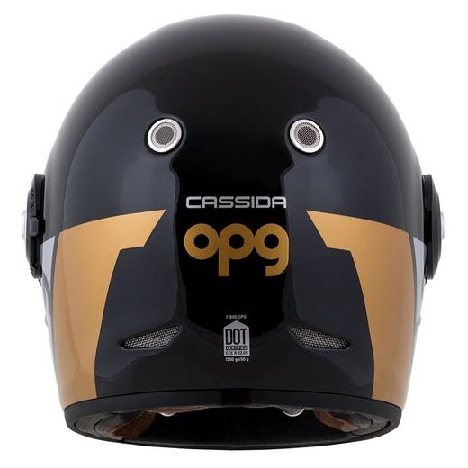 Full face helmet CASSIDA Fibre OPG black/ gold/ silver S