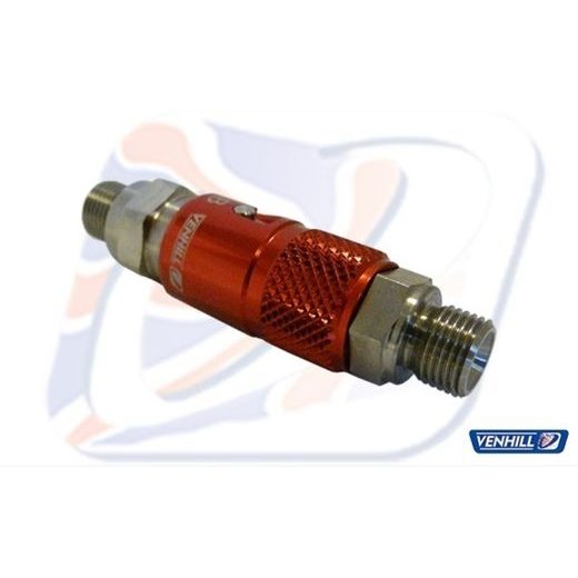 Quick release inline coupling Venhill 3/518TI 1/8TH BSP titanium