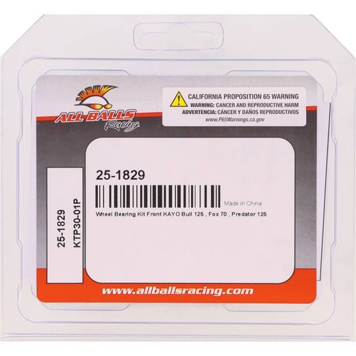 Wheel Bearing Kit All Balls Racing WB25-1829