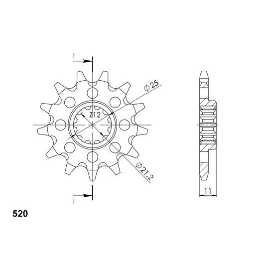 Ritzel SUPERSPROX CST-824:15 15T, 520
