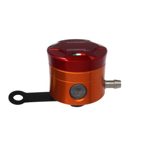 Bremsflüssigkeitbehälter ACCOSSATO CNC-worked straight bracket included rot