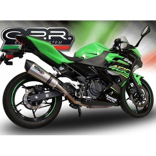 Slip-on exhaust GPR NEW GRAND PRIX EVO TITANIUM E5.K.174.GPAN.TO Brushed Titanium including removable db killer and link pipe