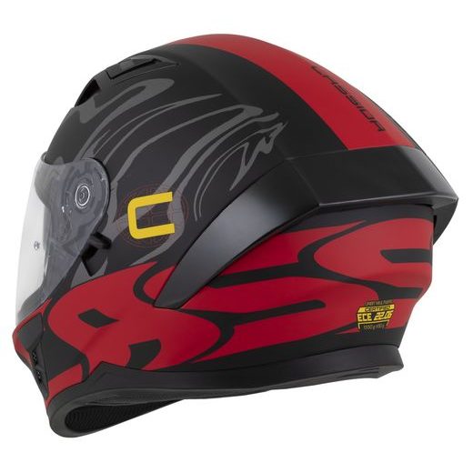 Full face helmet CASSIDA Orbit Multivers black matt,red,gray,yellow L