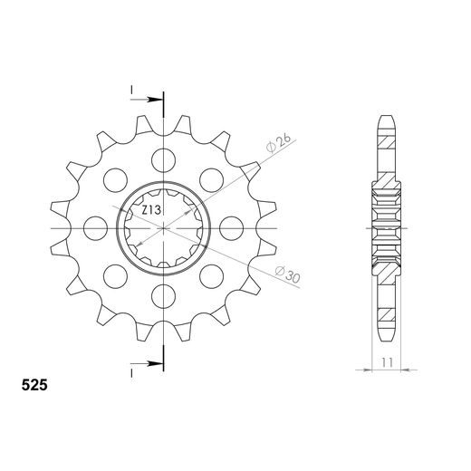 Ritzel SUPERSPROX CST-1591:16 16T, 525