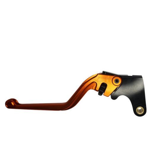 Clutch Lever ACCOSSATO fixed CNC-worked aluminium, orange