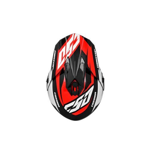 Motocross Helmet CASSIDA CROSS CUP TWO rot/weiss/schwarz M