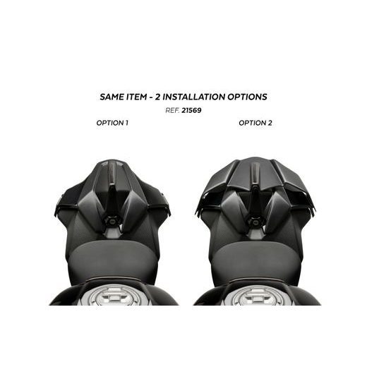 Rear seat cowls PUIG 21569J schwarz matt