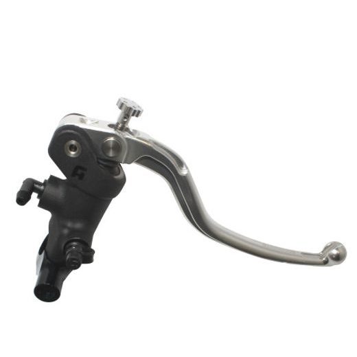 Radial brake master cylinder ACCOSSATO 19 x 19 with fixed lever,silver