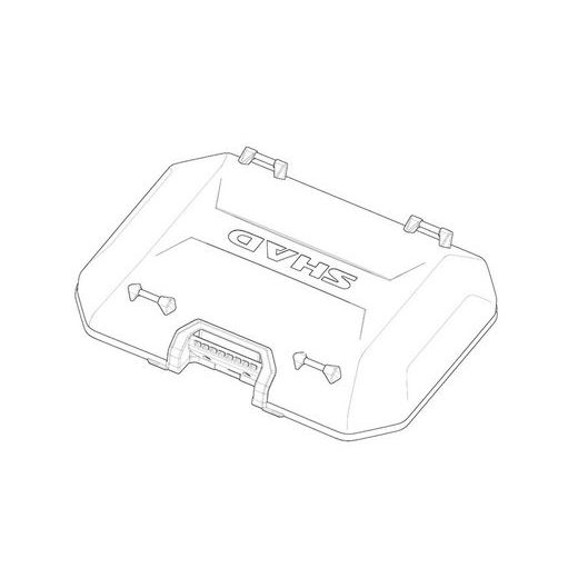 Cover SHAD TERRA 203471R Aluminium (top case)