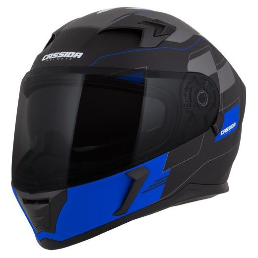 Full face helmet CASSIDA INTEGRAL 3.0 ROXOR blue matt/ blue/ grey/ white 2XL