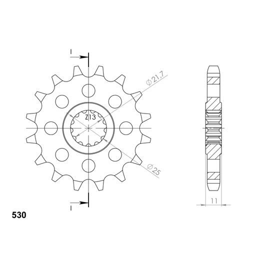 Ritzel SUPERSPROX CST-580:15 15T, 530