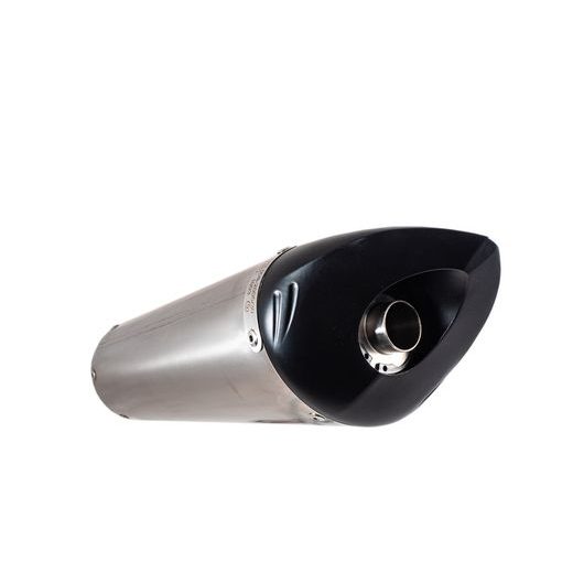 Slip-on exhaust GPR TIBURON BE.2.TIBTO Brushed Titanium including removable db killer and link pipe