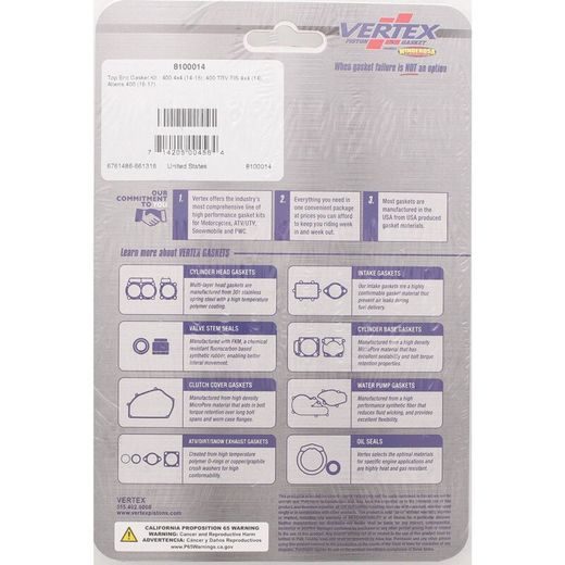 Top End Gasket Kit WINDEROSA TEGS 8100014