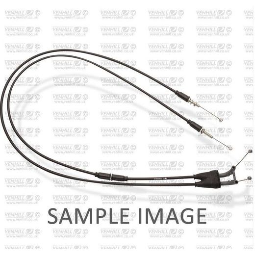 Throttle cables (pair) Venhill S01-4-054-BK featherlight schwarz