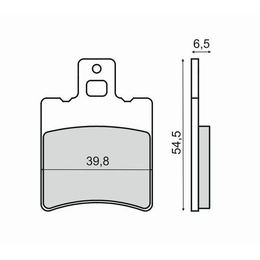 Bremsbeläge RMS 225103210 organic