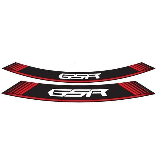 Rim strip PUIG GSR 5989R rot set of 8 rim strips