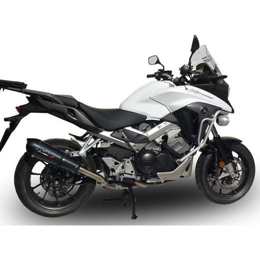 Slip-on exhaust GPR NEW GRAND PRIX EVO POPPY H.197.GPAN.PO Carbon look including removable db killer and link pipe
