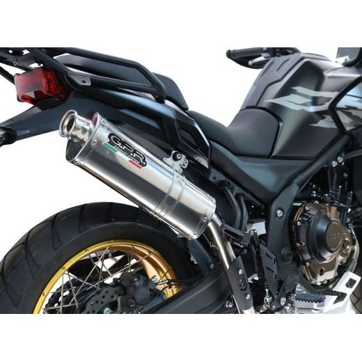 Slip-on exhaust GPR TRIOVAL VO.8.TRI Polished Stainless Steel including removable db killer and link pipe