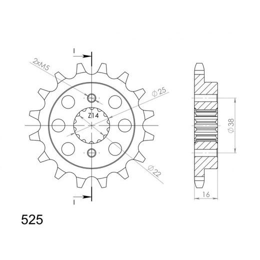 Ritzel SUPERSPROX CST-740:15 15T, 525